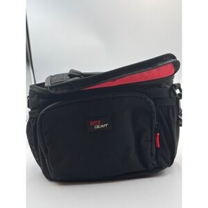 Ritz Gear Camera Shoulder Bag Black Red Padded Dividers Adjustable Strap